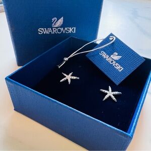 Charming Swarovski Crystal Starfish Earrings